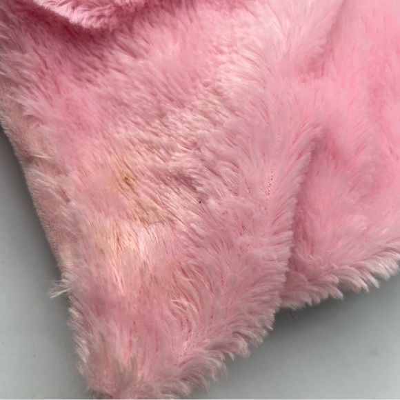 Bass Pro Shops Pink Owl Baby Lovey Security Blanket Blue White Plush Soft - Picture 4 of 4